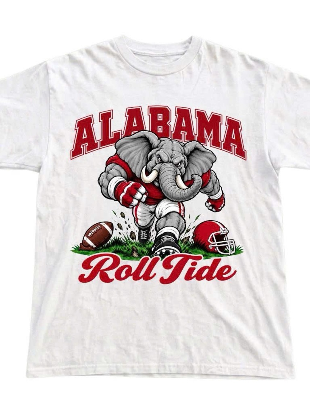 Gildan White Shirt Alabama College Sport Tee